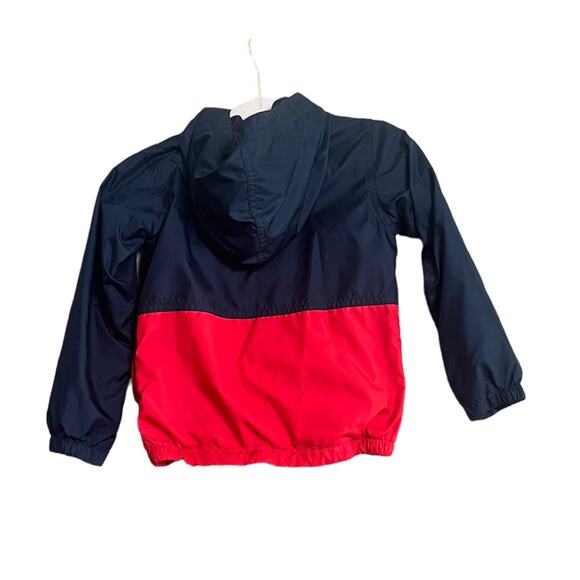Columbia Boys Size 4T Red Navy Blue Fleece Lined Full Zip Hooded Jacket - Picture 3 of 8